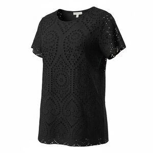 Zoe NWT black eyelet dress, medium